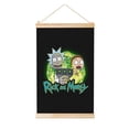 thumbnail image 1 of Rick And Morty Wooden Shaft Hanging Poster Home Decor Poster Wall Art Painting For Living Room Bedroom 12"X18", 1 of 7