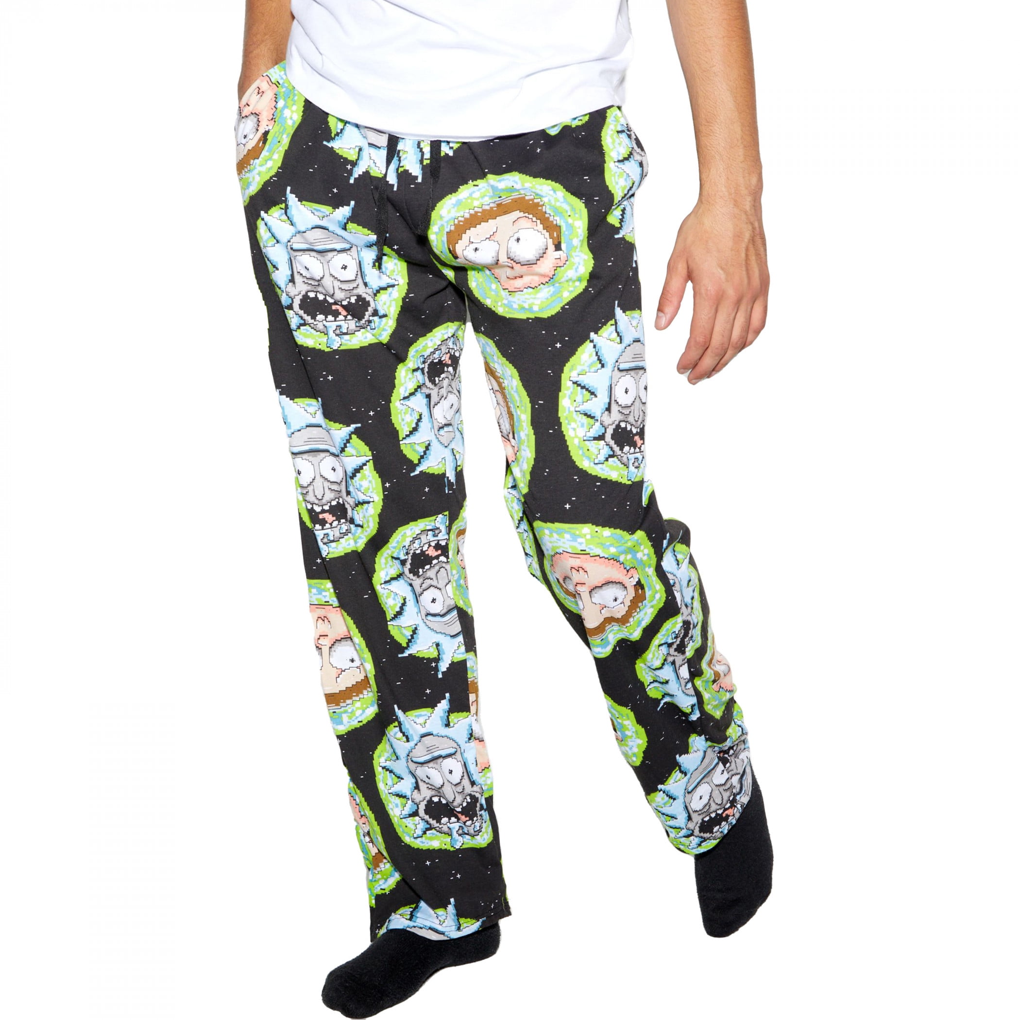 Rick Morty Men s Graphic Print Sleep Joggers Walmart
