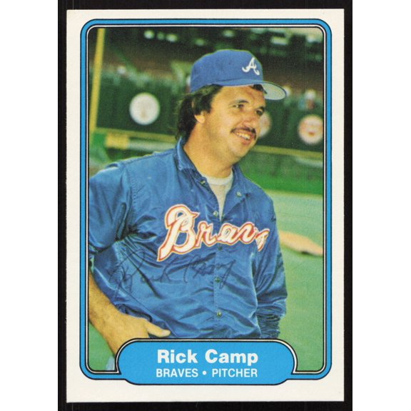 Rick Camp Autographed 1982 Fleer Card #432 Atlanta Braves SKU #264763