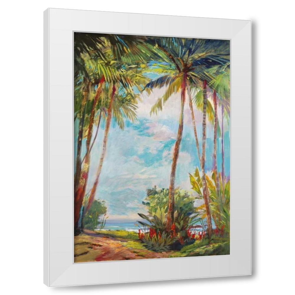 Rick Delanty 17x24 White Modern Wood Framed Wall Art Titled - Path to ...