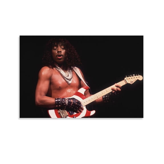 Rick James Singer Poster Print Canvas Wall Art (15) Home Decor Poster Wall Art Hanging Picture Print Bedroom Decorative Painting Posters Room Aesthetic 12x18inch(30x45cm)