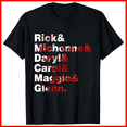 thumbnail image 1 of Rick Michonne Daryl Carol Walking Dead TV Series Fan Art Unisex T-shirt V19080, up to size 5XL, 1 of 2