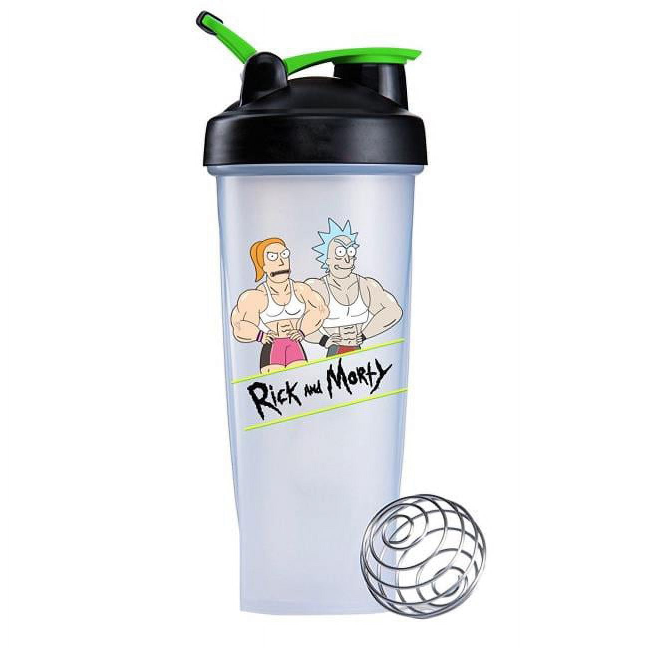 Rick And Morty Rick's Gym 28-ounce Shaker Bottle With Loop Top