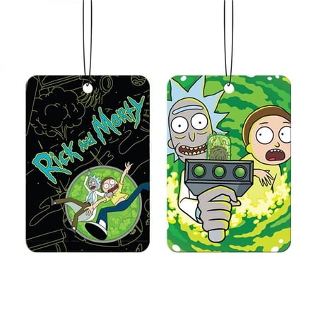 Rick & Morty 846420 Rick & Morty Characters with Portal Gun Air Freshener - Pack of 2