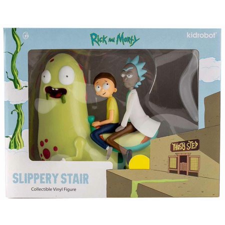 Rick & Morty Collectible Vinyl Art Slippery Stair Medium Vinyl Figure (Glow-in-the-Dark)