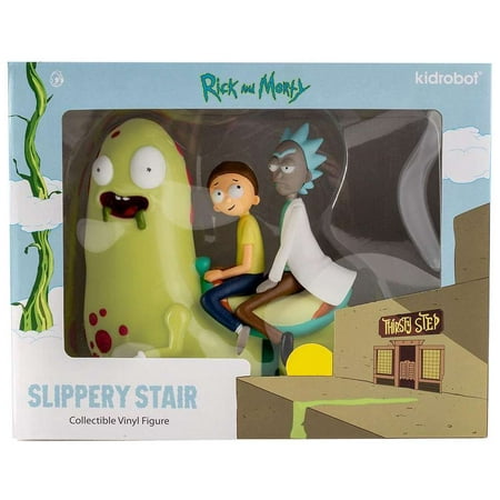 Rick & Morty Collectible Vinyl Art Slippery Stair Medium Vinyl Figure (Glow-in-the-Dark)