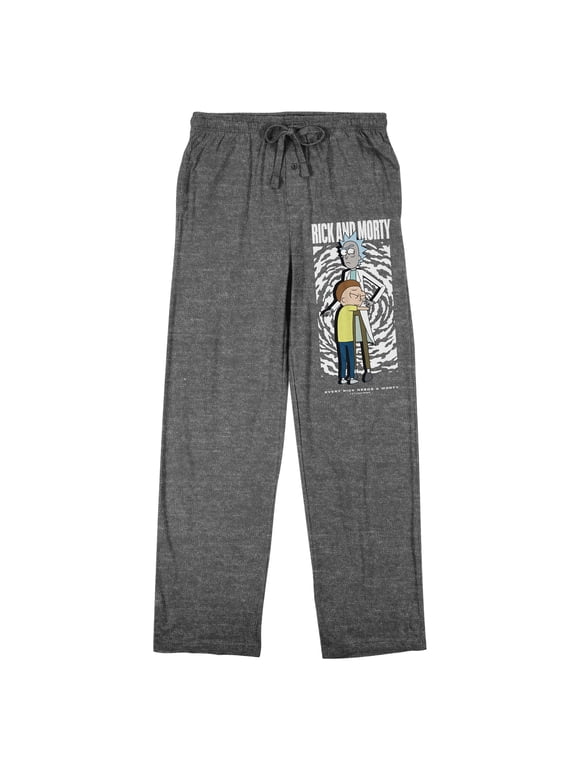 Rick & Morty Hug Men's Heather Gray Sleep Pants-XL