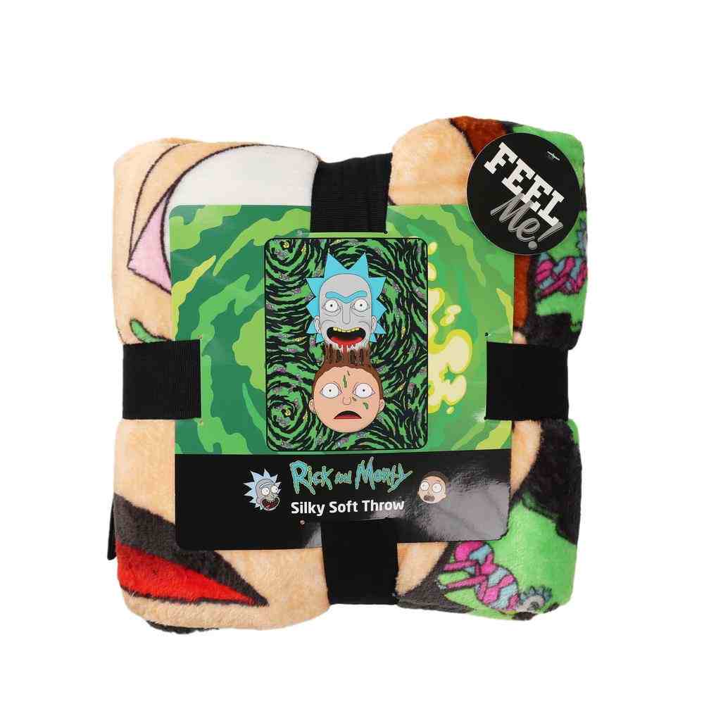 Rick Morty Melt Together Silk Touch Throw Blanket Walmart