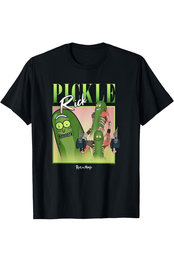 Rick & Morty Pickle Rick Multiple Poses Poster T-Shirt