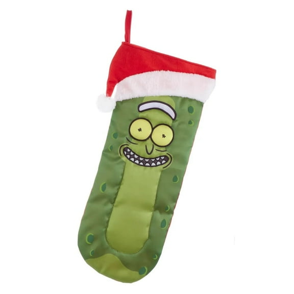 Rick & Morty Pickle Rick Stocking w/ Santa Hat
