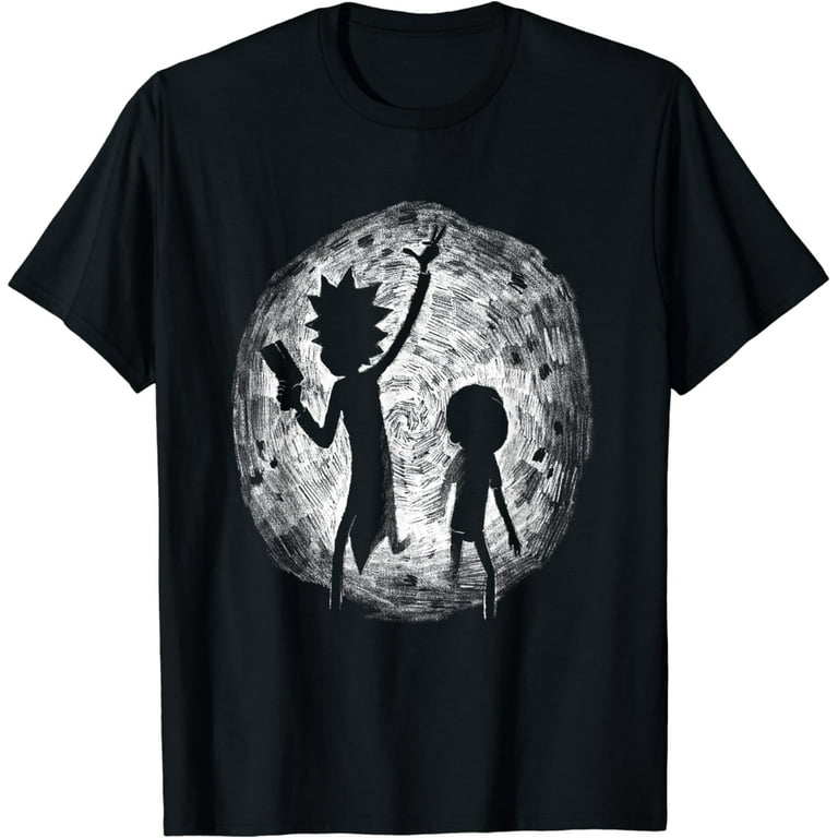 Rick & Morty Portal Hand Drawing - T Shirt Rick & Morty Portal Hand Drawing - T Shirt