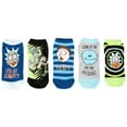 thumbnail image 1 of Rick & Morty Schwifty No Show Socks 5-Pack, 1 of 1