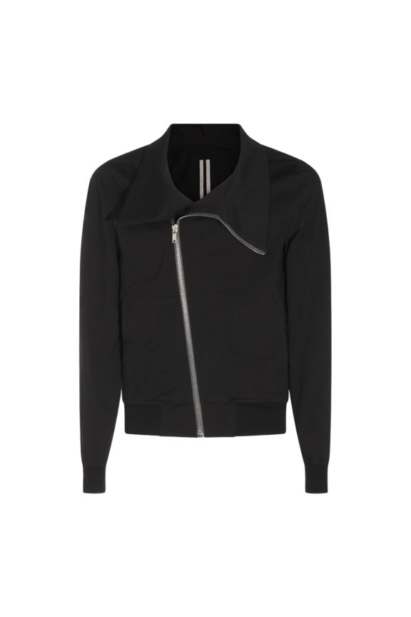 Asymmetrical Front-Zipper Sweater With Structured Collar (Men's)