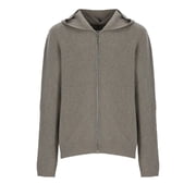 Rick Owens Grey Textured Hooded Sweatshirt (Men's)