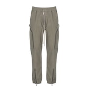Rick Owens Trousers With Elastic Waist And Multiple Zipper Details Men's