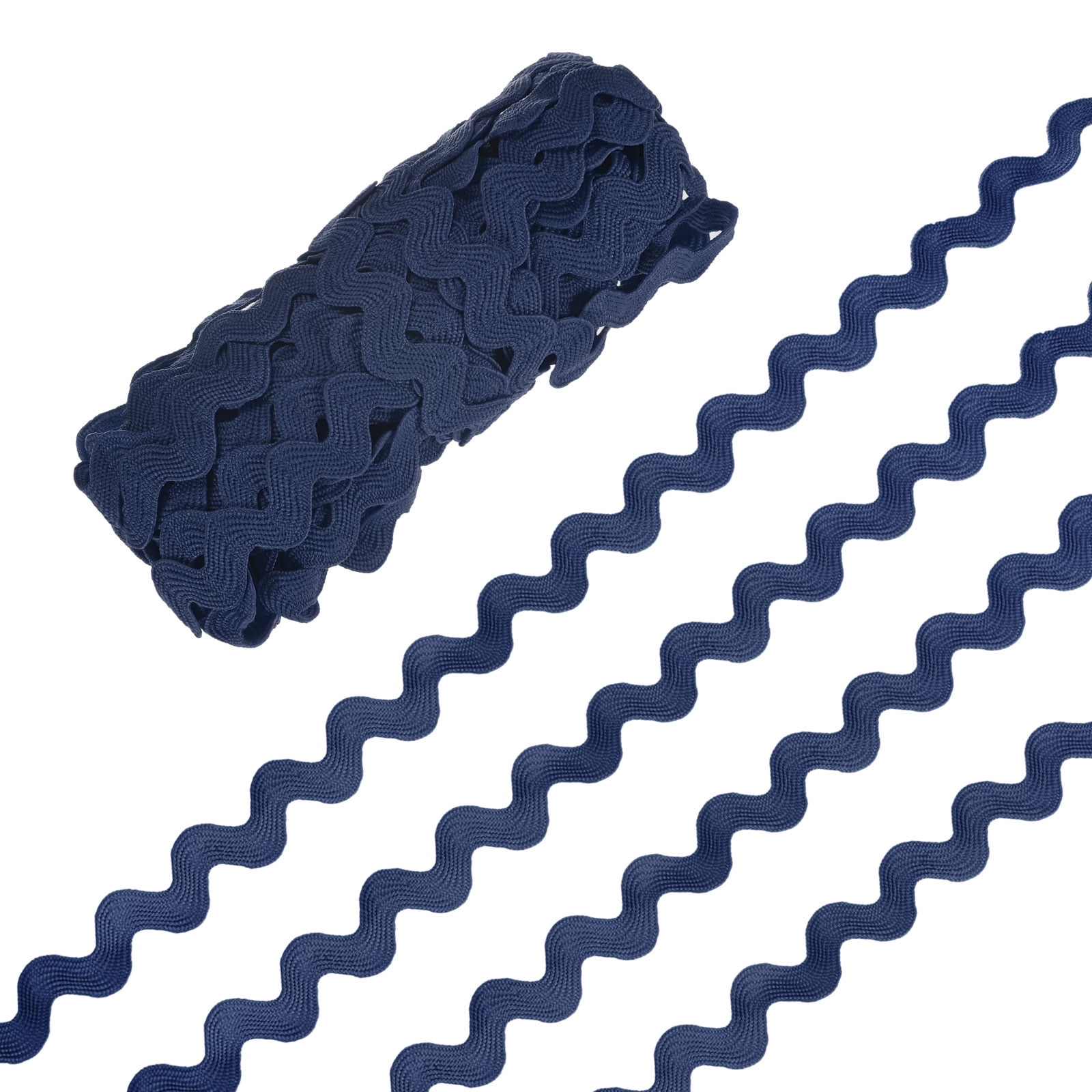 Blue Ric Rak Trim Rick Rack Trim, 10 Yard 10mm / 0.4 Inch Wave Bending Fringe Trimming ...