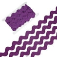 thumbnail image 1 of Rick Rack Trim, 5 Yard 20mm / 0.8 Inch Wave Bending Fringe Trimming Ribbon [Purple], 1 of 6