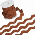 thumbnail image 1 of Rick Rack Trim for Sewing 1.34 Inch RIC Rac Ribbon Giant Jumbo RIC Rac 10 Yards Christmas Zig Zag Coffee Wave Bending Fringe Trim Woven Fabric S Shaped Lace for DIY Crafts Silver, 1 of 9