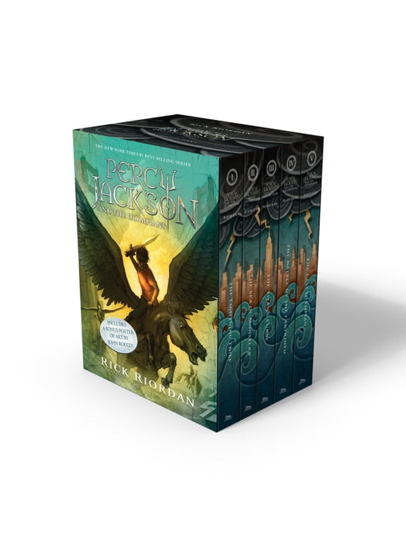 Percy Jackson and the Olympians 5 Book Paperback Boxed Set (w/poster) (Hardcover)