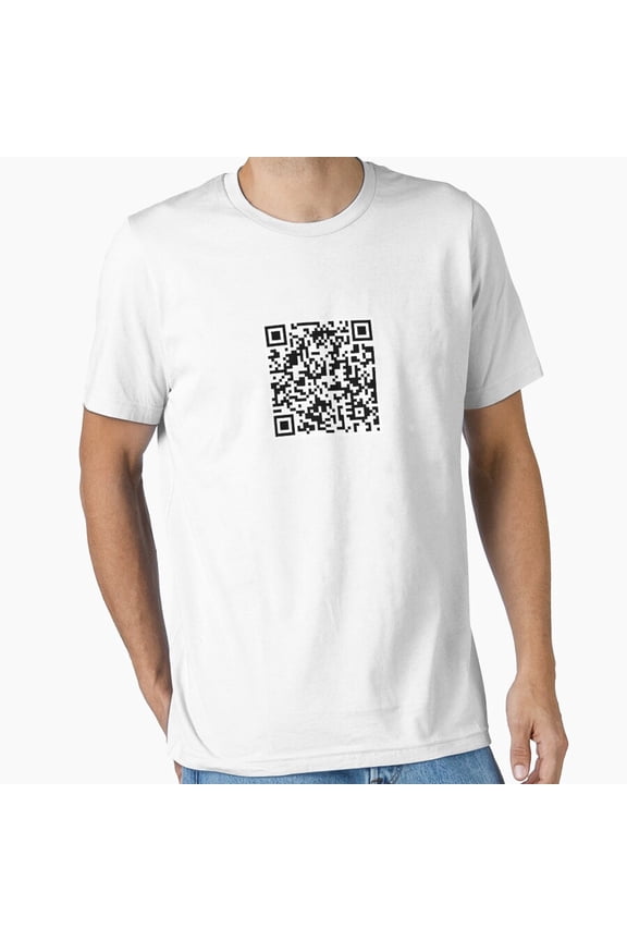 Rick Roll Audio Link Prank Retro Music Video Label T-Shirt