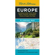 Rick Steves Rick Steves Europe Planning Map Including London, Paris, Rome, Venice, Florence, Amsterdam, Vienna & Prague City Maps, Paperback