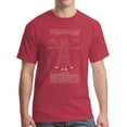 thumbnail image 1 of Rick T-Shirt Leonardo da Vinci Vitruvian Shirt Heather Red L, 1 of 3