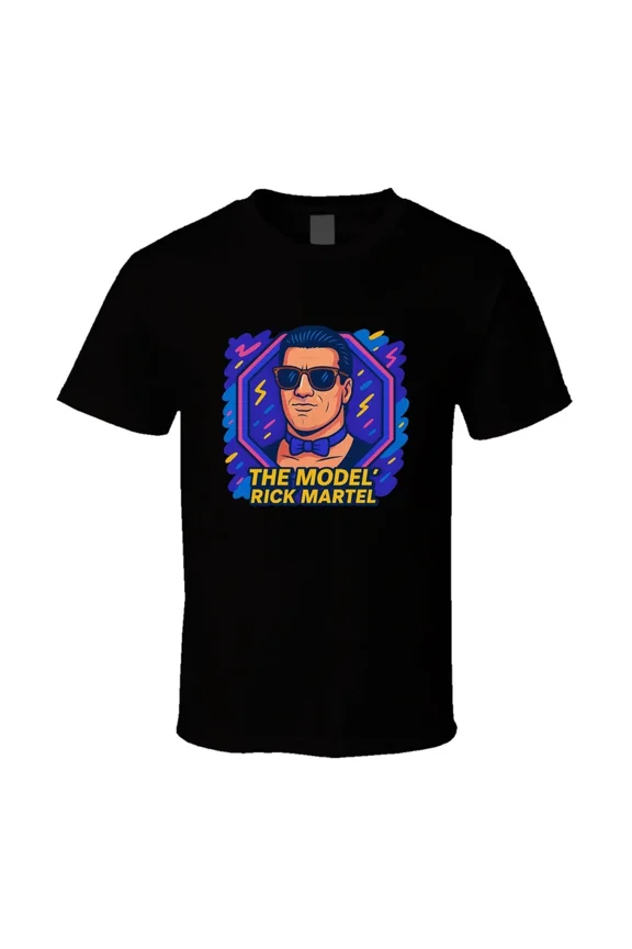 Rick The Model Martel Retro Wrestling Cartoon T Shirt