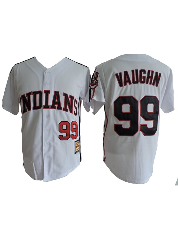 Rick Wild Thing Vaughn #99 Deluxe Embroidered Baseball Jersey - Mens 4XL