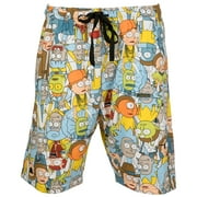 Rick and Morty All the Ricks and All the Mortys Jam Shorts-Small (28-30)