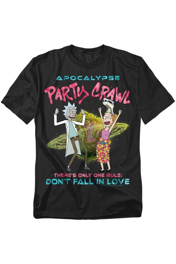Rick and Morty Apocalypse Party Crawl Unisex Adult T Shirt