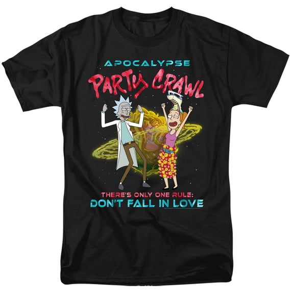 Rick and Morty Apocalypse Party Crawl Unisex Adult T Shirt