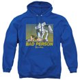thumbnail image 1 of Rick and Morty Bad Person Unisex Adult Pull-Over Hoodie, Royal, 3X-Large, 1 of 5