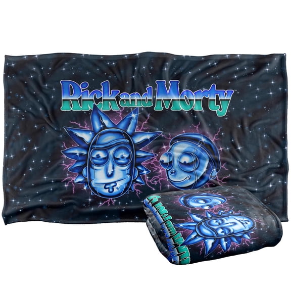 Rick and Morty Blanket, 36'x58' Metal Heads Silky Touch Super Soft Throw Blanket
