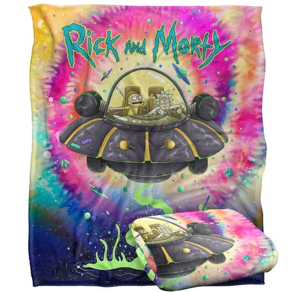 Rick and Morty Blanket, 50'x60' Spacial Breakthrough Silky Touch Super Soft Throw Blanket