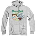 thumbnail image 1 of Rick and Morty Blown Minds Unisex Adult Pull-Over Hoodie, Athletic Heather, Medium, 1 of 5