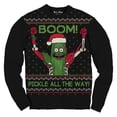 thumbnail image 1 of Rick and Morty Boom Pickle Rick Adult Sweater Large Black, 1 of 7