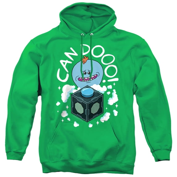 Rick and Morty Can Do Unisex Adult Pull-Over Hoodie, Kelly Green, X-Large