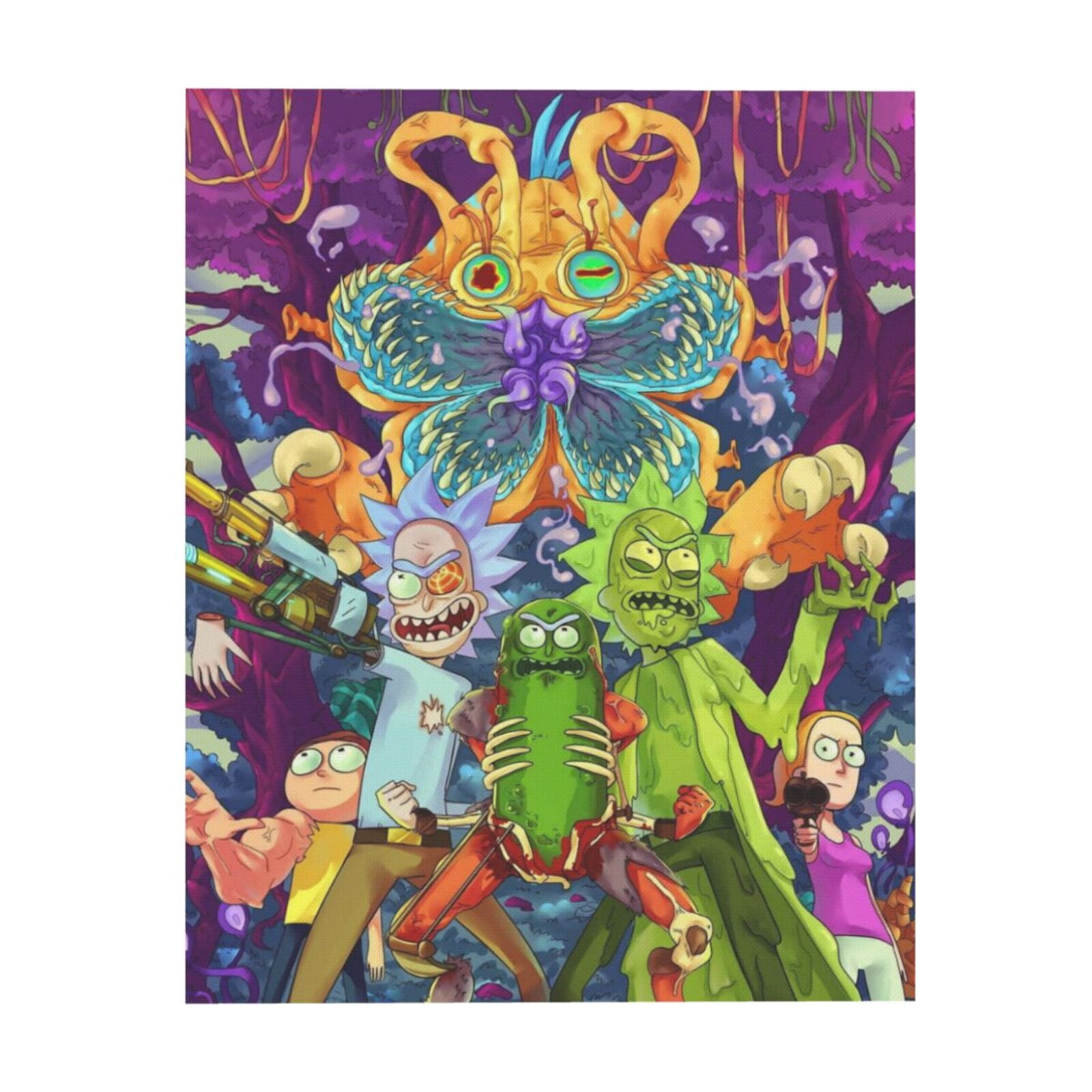 Rick and Morty Characters Canvas Decorative Poster Art Picture Painting ...