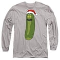 thumbnail image 1 of Rick and Morty Christmas, Merry Rickmas with Pickle Rick Unisex Adult Long-Sleeve T Shirt (2X-Large) Athletic Heather, 1 of 2