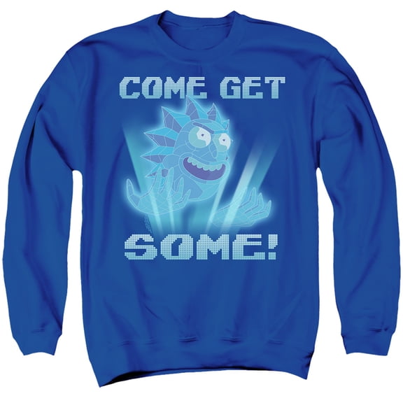 Rick and Morty Come Get Some Unisex Adult Crewneck Sweatshirt, Come Get Some, Medium