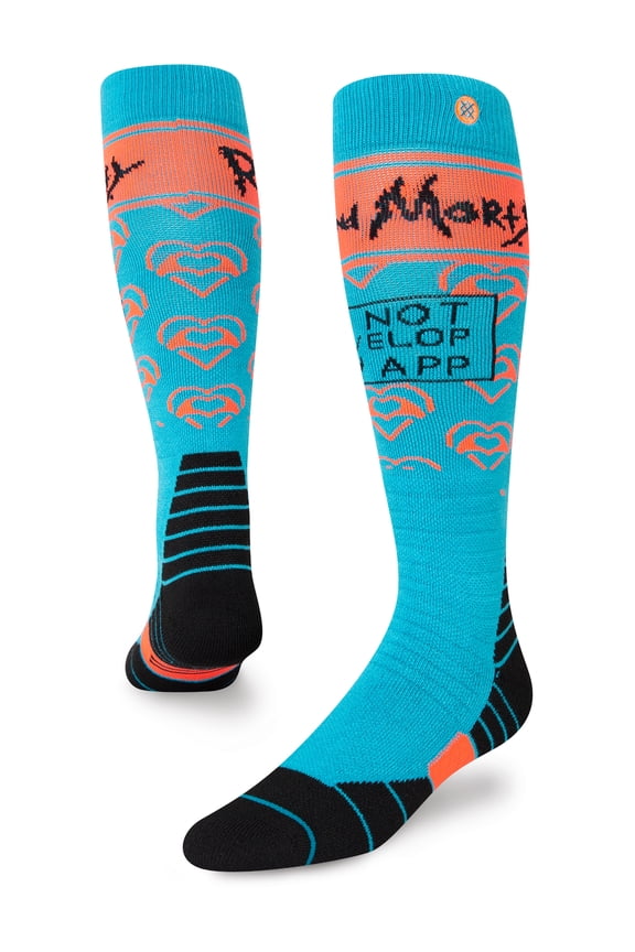 Rick and Morty Develop Snow Socks [Blue]
