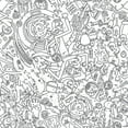 thumbnail image 1 of Rick and Morty Doodle Peel & Stick Wallpaper, 1 of 6