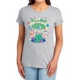 thumbnail image 1 of Rick and Morty Falling Portals Women's T Shirt, Athletic Heather, Large, 1 of 6