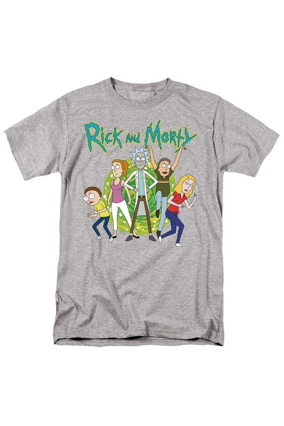 Rick and Morty Family Fights Together Unisex Adult T Shirt