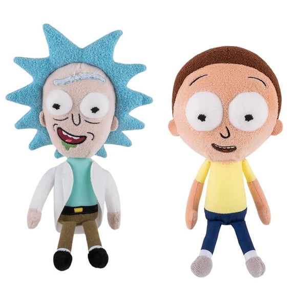 Rick and Morty Funko 8" Plush Bundle: Smiling Rick and Morty