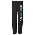 thumbnail image 1 of Rick and Morty Heads in The Stars Unisex Jogger Sweatpants with Pockets for Men and Women, Black, Small, 1 of 1