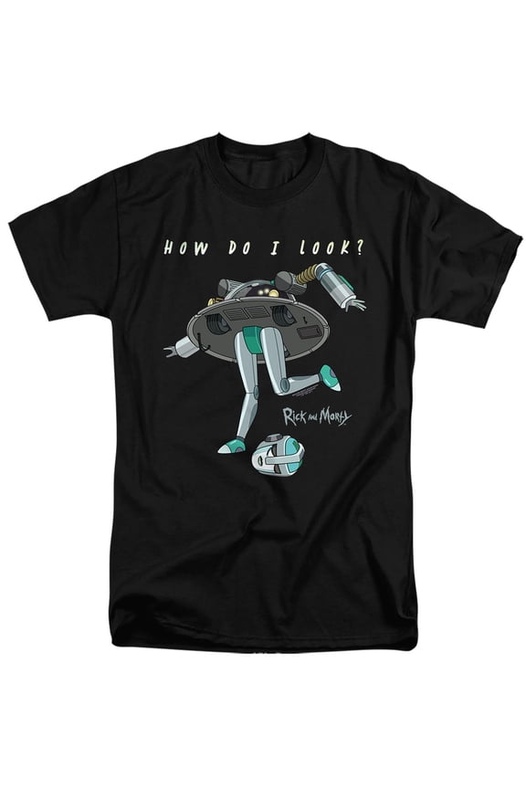 Rick and Morty How Do I Look? Unisex Adult Tall T Shirt, How Do I Look?, 2X-Large