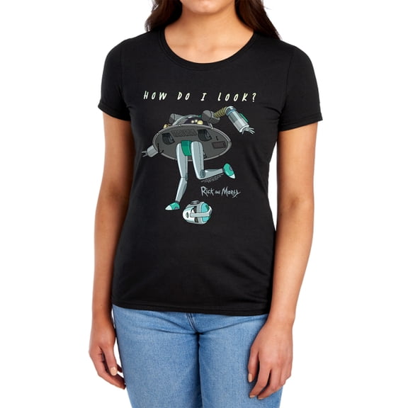 Rick and Morty How Do I Look? Women's T Shirt, How Do I Look?, Large