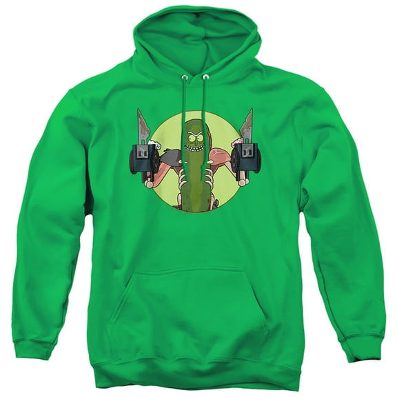 Rick and Morty I Love Myself Unisex Adult Pull-Over Hoodie, Kelly Green, Medium