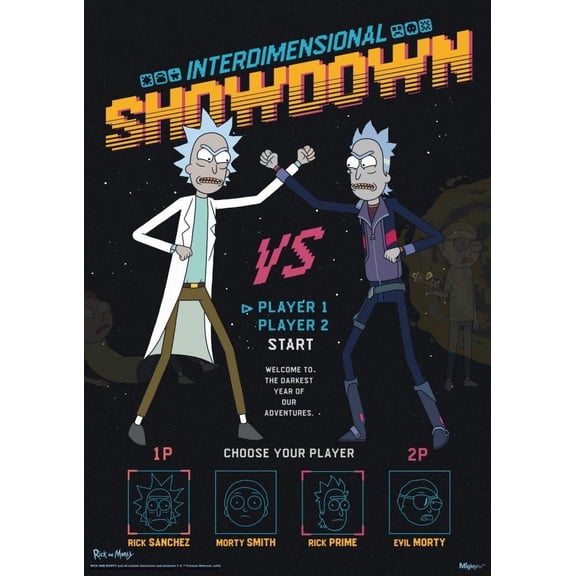 Rick and Morty (Interdimensional Showdown) MightyPrint Wall Art MP17241068